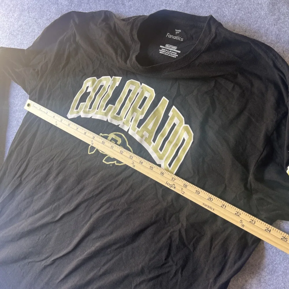 Fanatics Colorado Buffaloes Long Sleeve Shirt 2XL Black NCAA Graphic Tee